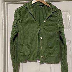 J. Crew Ribbed Collared Cardigan
